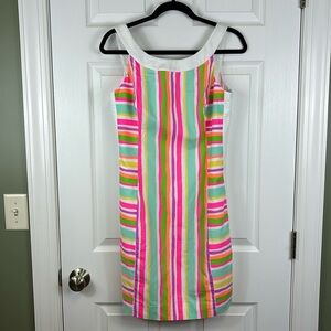 NWT Lilly Pulitzer Darcy dress neon spicy stripe sz 6